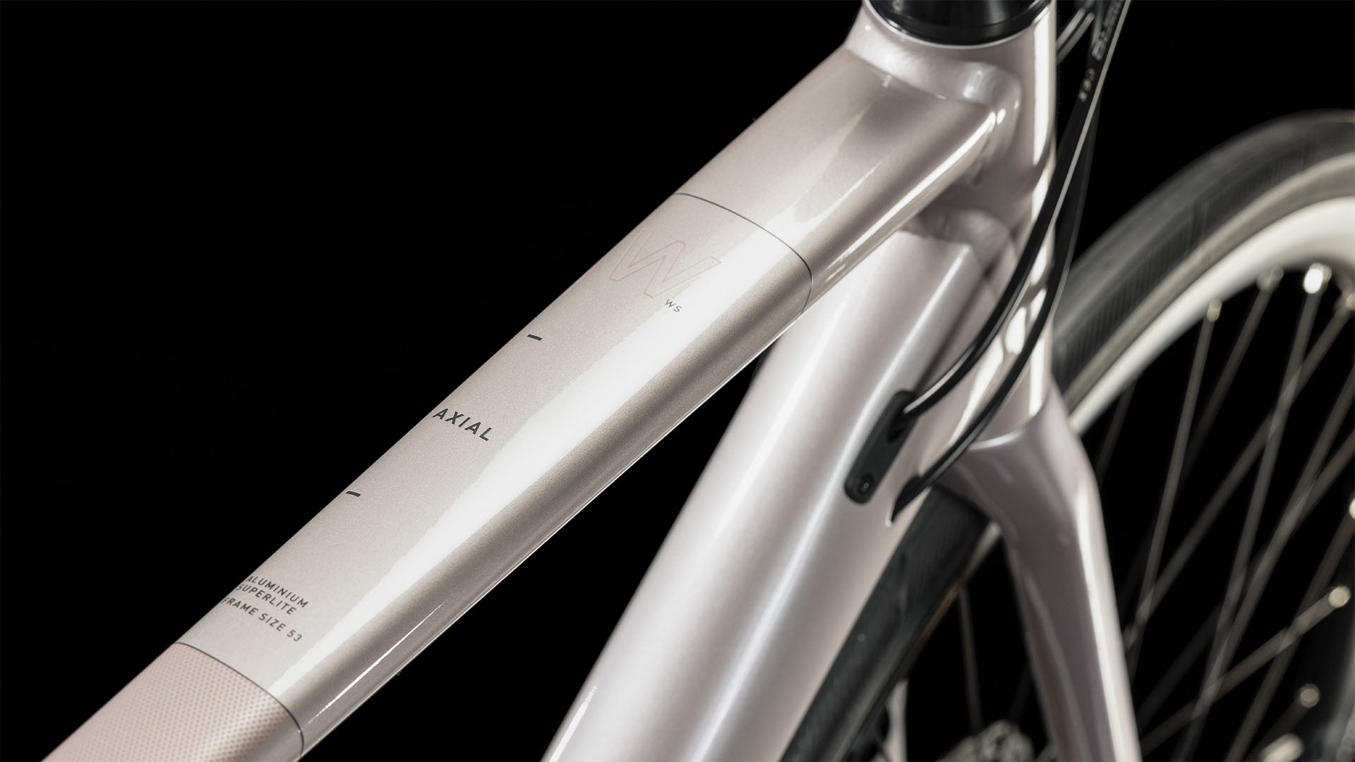 Bicicleta de ruta CUBE Axial WS Greyrose'n'Blush 2023 / Transmisión 2x8 velocidades